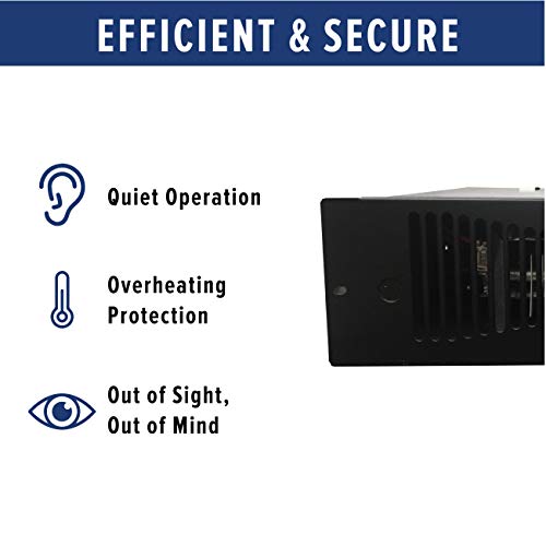 Qmark Qts1504T Toe Kick Heater For Basements, Bathrooms, Offices, And Tight Spaces, 1500 Watt, 240 Volt, Black #TOP3