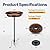 VIVOHOME Oval Polyresin Bird Bath Bowl with Solar Fountain, 29 Inch Height Outdoor Freestanding Birdfeeder with Metal Stake, Capacity 1.3 Gallons, 5-Pronged Base, Bronze