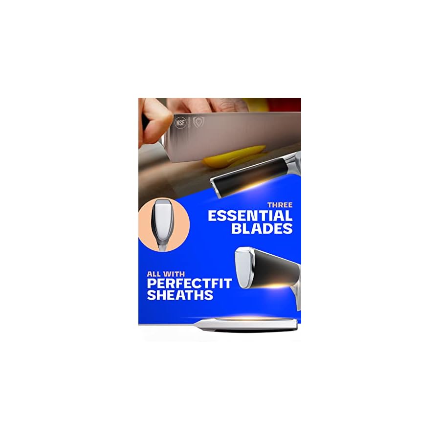 Dalstrong-3pc-Knife-Set-Vanquish-Series-Forged-High-Carbon-German-Steel-Black-Handle-Giftable-Chef-Knife-Santoku-and-Paring-Razor-Sharp-Kitchen-Set-NSF-Certified Dalstrong 3pc Knife Set - Vanquish Series - Forged High Carbon German Steel - Black Handle - Giftable Chef Knife, Santoku and Paring - Razor Sharp Kitchen Set - NSF Certified