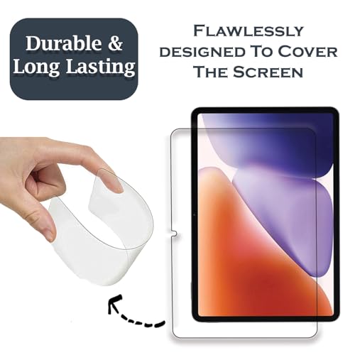 Image of Tough Lee Tempered Glass Screen Guard Protector for Xiaomi Pad 8 2026 / Pad 7 (Anti Scratch, FingerPrint, SmudgeProof) (with Easy Installation Kit) (Pack of 1)