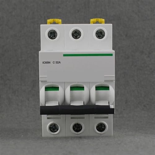 Disjoncteur MCB iC65N 3P C32A Schneider A9F18332 triphasé pour tableau électrique