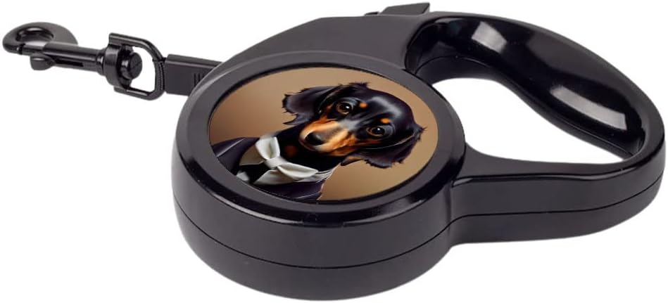 Tuxedo Dog Retractable Pet Leash - Dog Design Leash - Animal Dog Leash - 197 inches