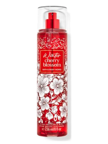 Bath & Body Works Winter Cherry Blossom Fine Fragrance Body Spray Mist 8 fl oz / 236 mL (Winter Cherry Blossom)