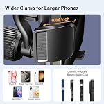 UGREEN Car Phone Holder, Never Blocking Vent, Car Vent Phone Mount with 360 Degree Swing Arm Support Cellulaire Auto Compatible for iPhone 14 13 12 Pro Max Mini, Galaxy S23 Ultra, 4.7-7.2 inch Phones