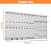 WALMANN Metal Pegboard Kit with Accessories for Wall Garage Tools Storage Pegboard for Garage, Workbench, Modular Peg Board Tool Organizer Board with Hooks(Grey)