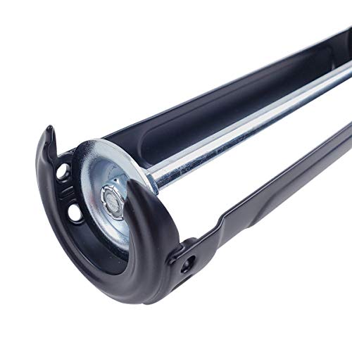 OX Tools Pro 10 oz Caulk Gun 12:1 Thrust Ratio, Release Mechanism to Reduce Flow, Built in Poker, Rubber Handle (OX-P044410)
