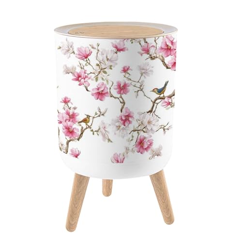 Caneca de basura redonda con tapa 7L plástico