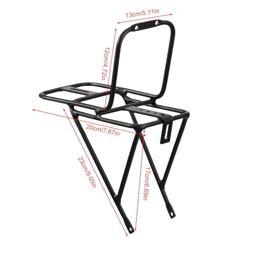 Fahrrad Frontträger - Fahrradkorb Vorne Aus Aluminiumlegierung | Frontträger Lastfahrradträger | Vorne Federgabel Gepäckträger Für Fahrrad Vorne | for Mountainbikes, Rennräder, Falträder