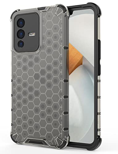 Image of Glasgow Back Case Cover Compatible with Vivo V23 5G (Stylish Design) - Black