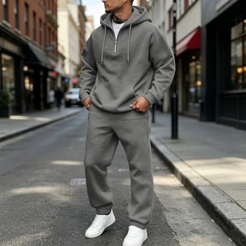Men Sweatsuits Sets 2 Piece Sets Oversized Lighweight Running Jogging Suits - image 4