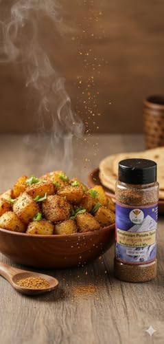 Hill दा Naturals Himalayan Potato Spice Mix, Ready to Cook with Heeng, Rock Salt, Roasted Chilli, Green Chilli, Green & dry Coriander, Cumin, Turmeric, Etc. - Image 5 thumbnail