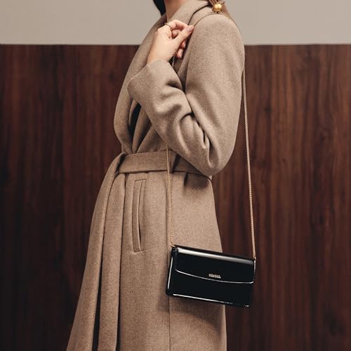 Image of Miraggio Tilly Clutch With Golden Chain Strap | Shoulder Clutch Bag For Women | Soft-Shine Clutches | Gift Items For Women
