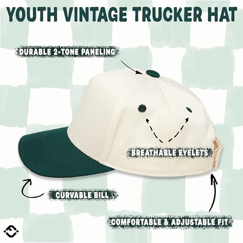 Funky Junque Kids Trucker Hat Baseball Cap - Two Tone Vintage Baby Baseball Cap, Infant Baseball Hat, Toddler Snapback Hat4