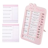 Tableau de corvée pour les, liste contrôle des corvée,Sliant la étudiants dessin animé | Boys Girls Learning Planner Time Management Board Routine