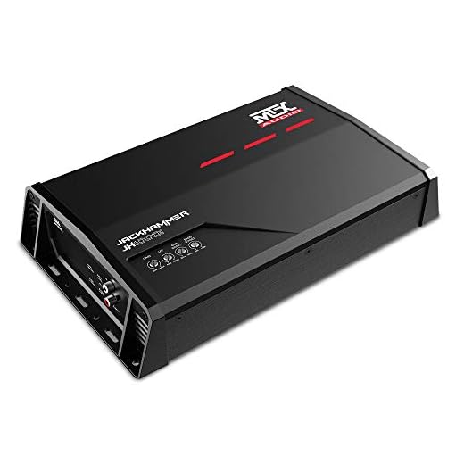 MTX Audio JH10001 Jackhammer Series 1000W Monoblock Class-D Car Audio Amplifier