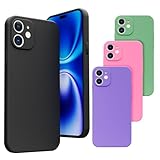 Capa Celular Case Compatível Apple iPhone 12 Silicone Veludo Premium [2ASHOP] (PRETO)