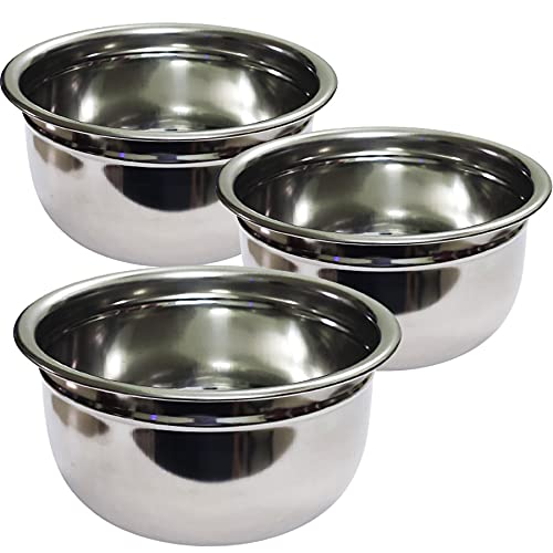 Starlinks® Stainless Steel Flat Bottom Ring Tope Set -3Pcs.1000ml,1500ml,500ml (Induction and Gas Compatible) ApproxWt.0.475Kg
