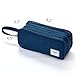 SPACEMATE Pencil Case Pouch Box Bag School Supplies Girls Boys Kids, Cute Preppy Stuff Big Capacity Aesthetic Pen Organizer, Back to College Stationary, Navy Blue, Extra Large Style, 2300ml