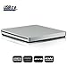 Produktbild Externes DVD Laufwerk, Sunreal USB 2.0 Hochgeschwindigkeits-Datentransfer Externer DVD-CD-Brenner/Player / Rewriter für Notebook/Desktop