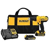 Dewalt DCD771C2R 20V MAX Cordless Lithium-Ion 1/2 in. Compact Drill Driver Kit (Renewed)