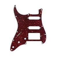 Fits Left handed USA/Mexico standard strat with Floyd Rose bridge cut width.If you want to fits other guitar models, you may need modificate this pickguard to fit 11 mounting-screw holes, HSS pickup routine Plastic made, 2.0-2.2mm(0.08-0.09 inch) thi...