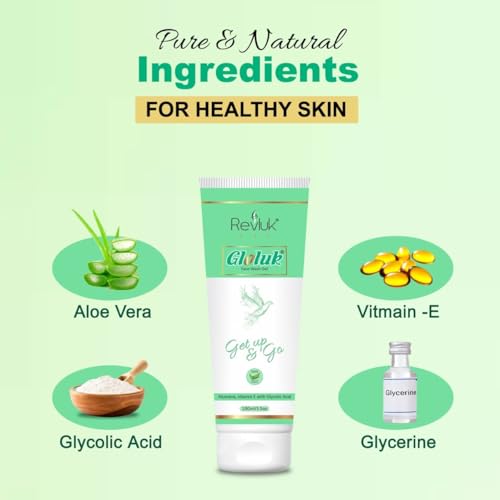 Image of Gloluk Face Wash Combo Pack - Deep Cleansing & Hydrating Formula | Natural Ingredients | Suitable for All Skin Types | Removes Dirt & Oil | 2 x 100ml