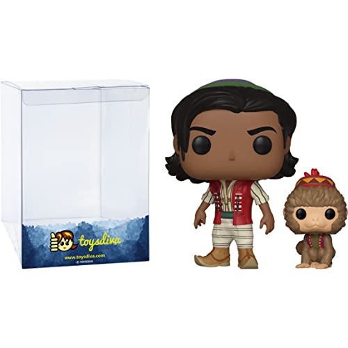 Aladdi N Of Agrabah With Abu: P O P ! Vinyl Figurine Bundle With 1 Compatible 'Toysdiva' Graphic Protector (538-37022 - B)
