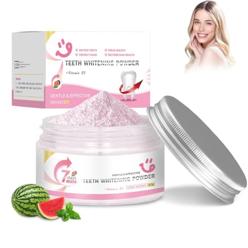 Blanqueador Dental Profesional,Blanqueamiento Dental Polvo,Eliminación Profunda de Manchas,Aliento Fresco,Eficaz para Fortalecer Dientes y Encías,Suave para Dientes Sensibles