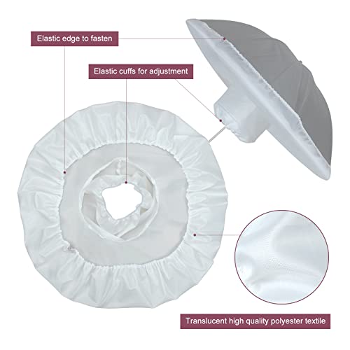 Linco Lincostore Studio Lighting Jellyfish Umbrella Diffuser Soft Cloth (Pack Of 2) For 33" Silver Photo Umbrella Or 33" Gold Umbrella Photography 3302-2 (Umbrella Not Included) #TOP3