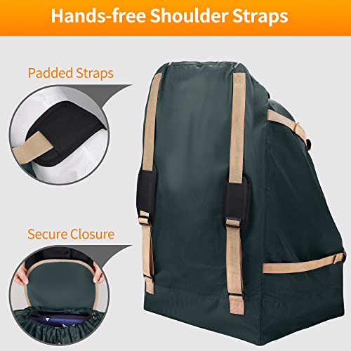 Getump Car Seat Travel Bag, Large Car Seat Travel Cover Bag With Heavy Duty Fabric For Water Dirt Tear Resistant, Gate Check Bag For Airplane Fits Infant Booster Convertible Carseat For Airport Cover #TOP1