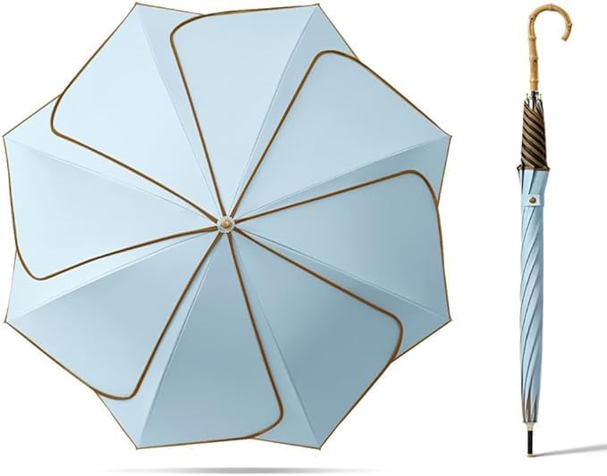 kanupriya Flower Petal Umbrella, Stylish Floral Design Rain Umbrella, Waterproof Canopy, Wind Resistant Frame, Lightweight Portable Protection for Travel and Outdoor Use-picture-37