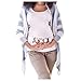 Produktbild Doublehero Damen Schwanger t Shirt Weihnachten Druck Oberteile Kurzarm Stillshirt Umstandsshirts Casual Tops Mode Mama Kleidung Umstandstunika Schwanger T-Shirt Umstandsshirt (XL, C)