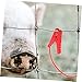GRIRIW 2pcs Farm Electric Fence Jump Leads Fencing System Wire Electric Fence Alligator Clips Wire