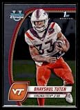 2024 Bowman University Chrome #21 Bhayshul Tuten Virginia Tech Hokies RC Rookie NCAA Football Trading Card