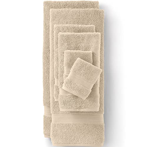 Lands' End Supima Towel Dark Sand Towel Set, 6 Piece
