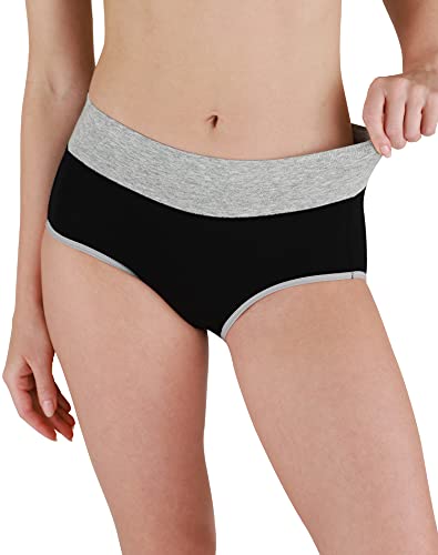 Image of INNERSY Womens Underwear Cotton Briefs Postpartum High Waisted Panties 5 Pack