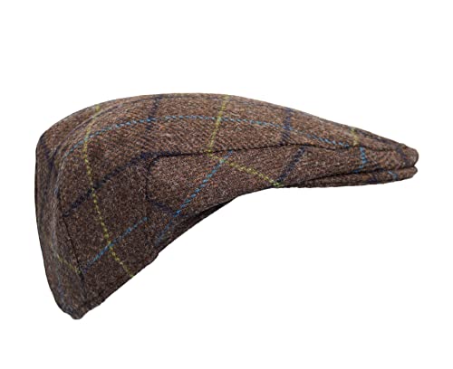 WALKER AND HAWKES - Abraham Moon Tweed Alfred Flat Cap - Oak Brown - 2X-Large (61cm), XXL - Image 3
