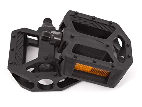 KHE Prism BMX Pedale PVC schwarz 1/2' Zoll Achse 84mm breit 286g...