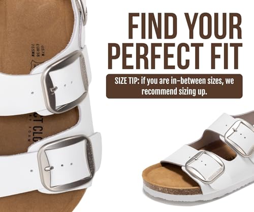 Image of Project Cloud 100% Genuine Leather Beach Sandals for Women 2026 with Lightweight & Comfortable Slides for Women - Non Slip with Memory Foam Slingback Womens Sandals 2026 (Garda)