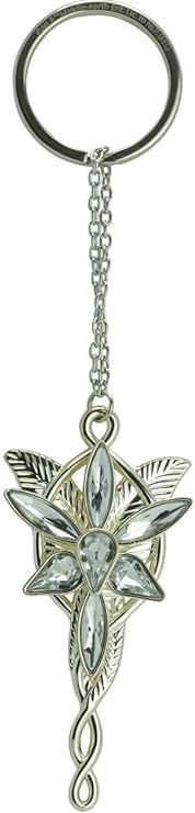 B.a.u.q.o.o. Arwen Pendentif Couleur Argent Compatible avec le Seigneur des Anneaux Étoile de Vespro Aragorn Gadget Accessoires Idée Cadeau Magie Fantasy...