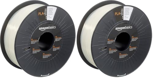 Filamento PLA 1.75mm Amazon Basics translúcido ideal para maquetas y proyectos escolares