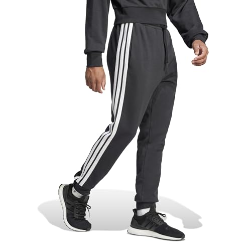 adidas Herren Essential Three Stripes French Terry Pants, Black/White, XS – Ansicht 6