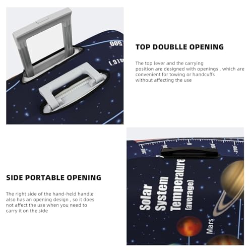 Solar System For Travel Luggage Cover Suitcase Protector Fits 18-32 Inch Travel Luggage Protector Elastic Luggage Anti-Scratch Suitcase Cover3