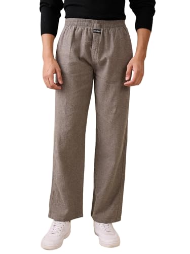 Nick&Jess mens 100% Cotton Hounslow Blackish Brown Pajama