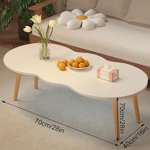 Nordic Style Small Tea Table - 120cm Living Room Center Table, Stylish & Safe Design for Small Apartments, Reception Areas & Waiting Rooms, Modern Furniture Accent