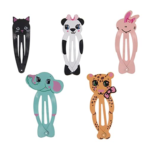 inSowni 40 Pack/20 works Metal 2" Cute Cartoon Animal Snap Hair Clips Barrettes Hair Pins Accessories for Baby Girls Toddlers Kids Teens Fine Thick Hair - Image 2