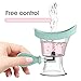AITIME Eye Wash Cup, Portable Reusable Eye Cups for Eye Wash, Eye Rinse Cup and Contact Lens Case Kit, Silicon Manual Air Pressure Eye Washer Cup Tool(Blue)
