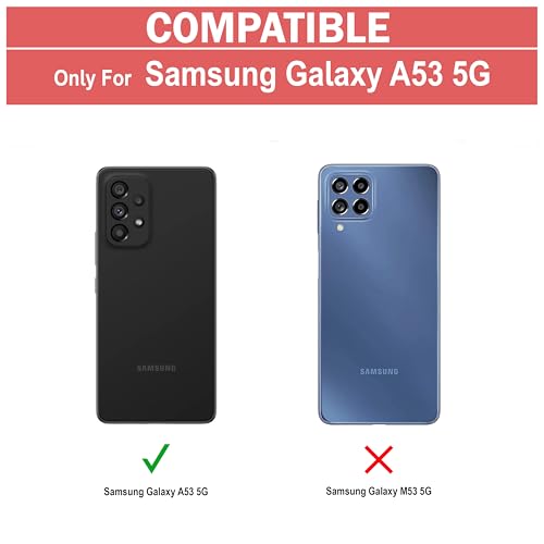Image of Amazon Brand - Solimo Mobile Cover for Samsung Galaxy A53 (Polycarbonate Matte Black)