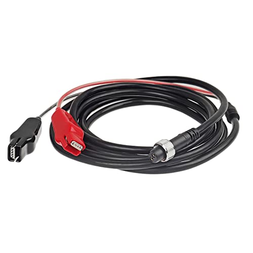 10Feet Electric Fishing Reel Power Cord Cable, Power Cable Connecting Battery to Reels Spool, Compatible with Daiwa Tanacom 1000 750 500, Seaborg 500MJ, Leobritz, Shimano, BeastMaster, ForceMaster