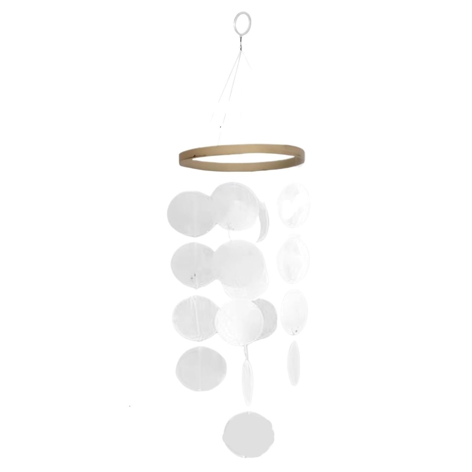 Wind Chime Shell Wind Chimes Beach Ocean Hanging Decor Nice Gifts For Patio Balcony Great Windchime(Wei�)